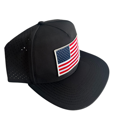 American Flag USA Mesh Tech Trucker