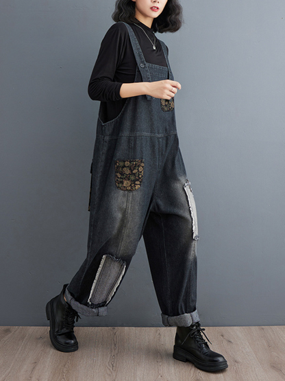 Embroiderd Overalls - Relaxed Styish Fit | Eva Trends