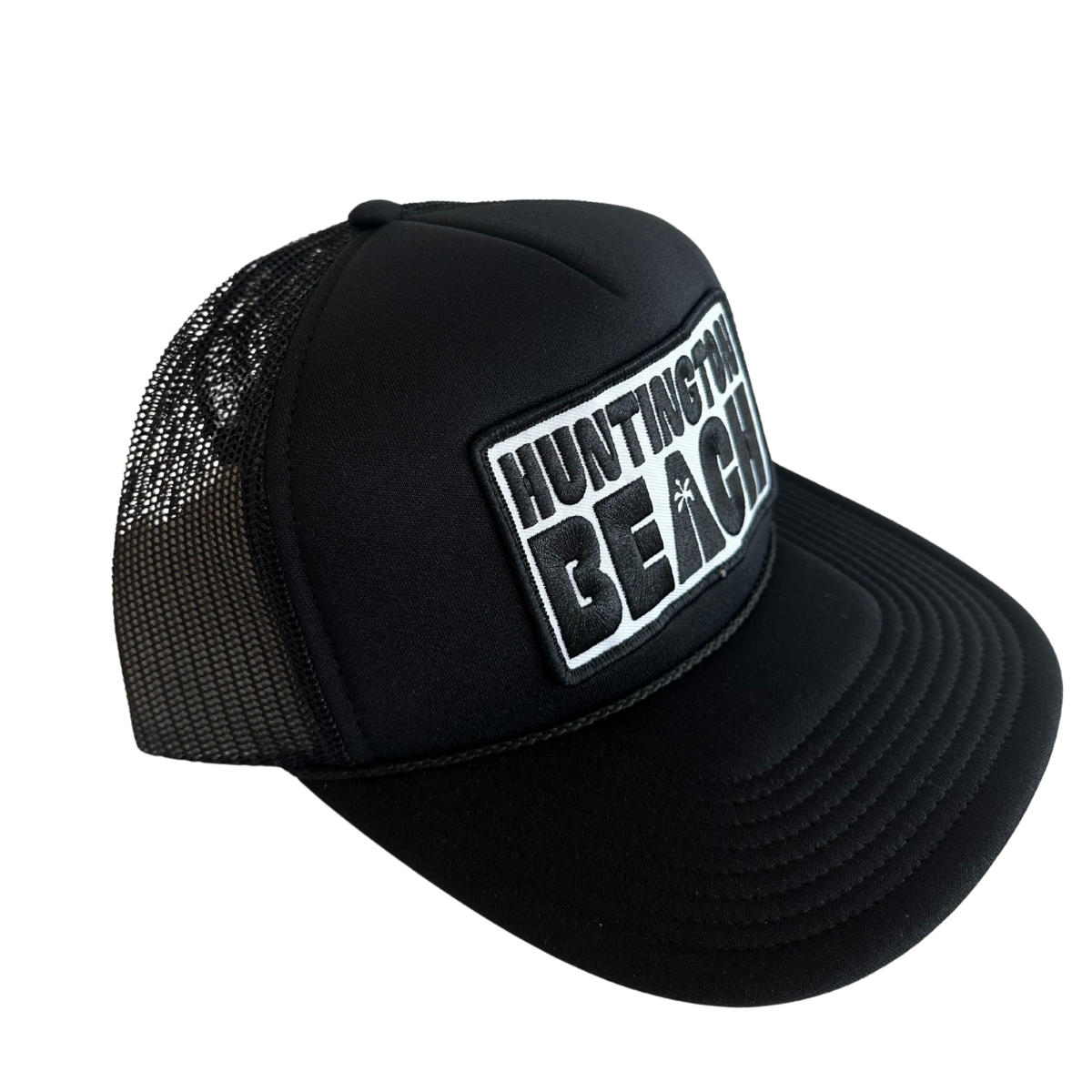 Huntington Beach Palm Patch Trucker Hat