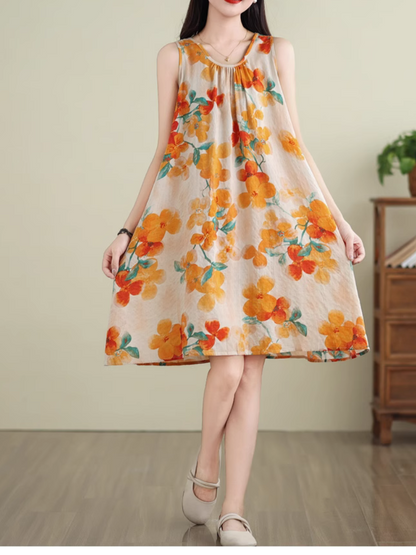 Floral Printed Women's Casual Midi Dress | Eva Trends