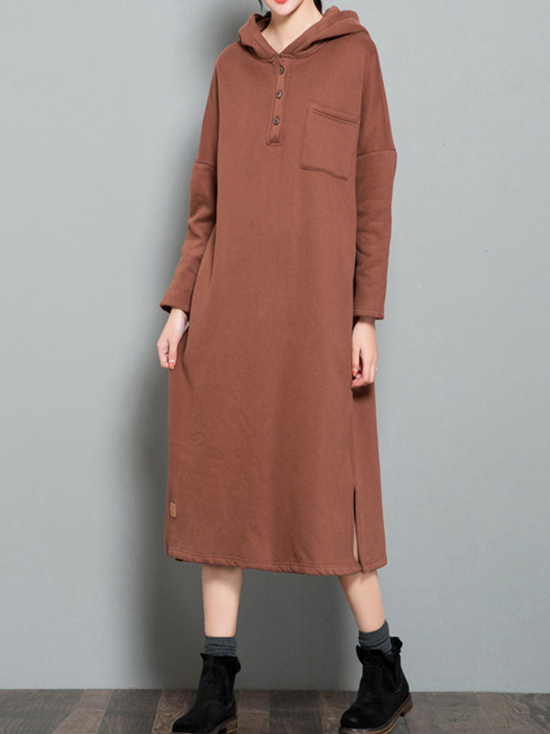 Chic Hooded Sweater Dress for Women | Eva Trends