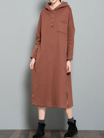 Chic Hooded Sweater Dress for Women | Eva Trends