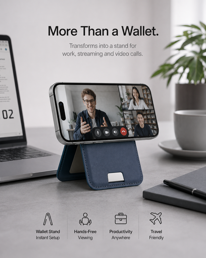 üî•Smart MagSafe Wallet Made of Genuine Nappa Leathe