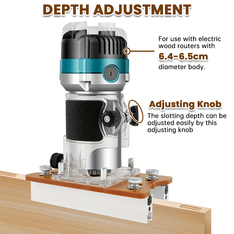 Dailyardtool¬Æ 2-in-1 Woodworking Trimmer Slotting Auxiliary Positioning Bracket