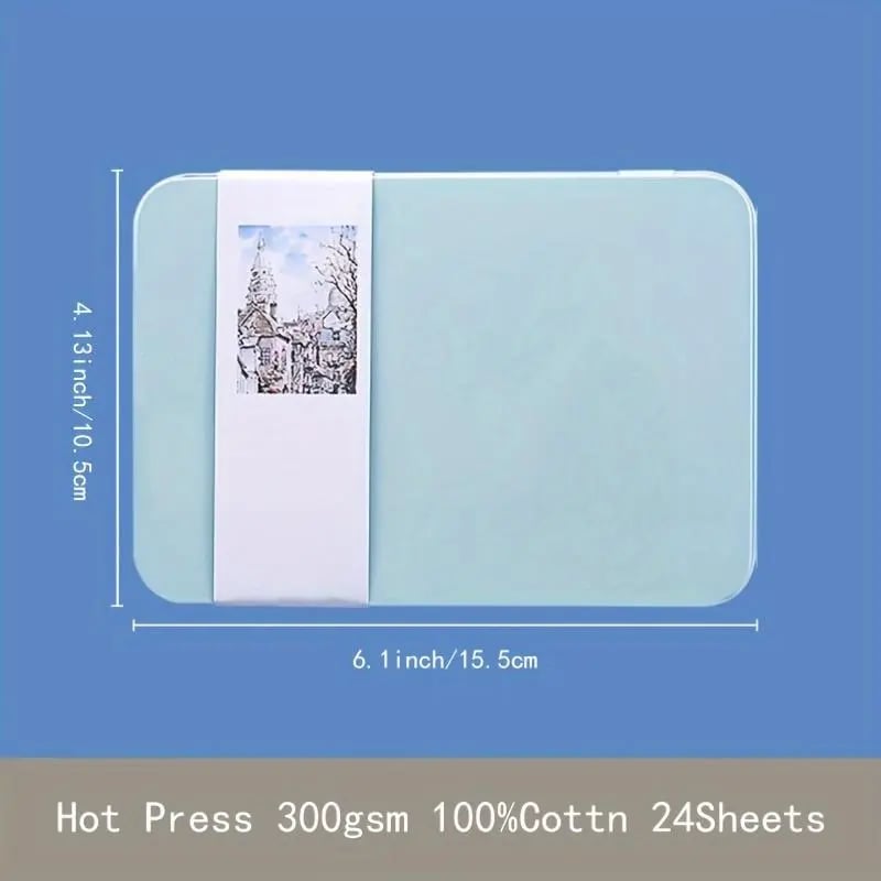 üé®Professional Watercolor Postcards ‚Äì 300gsm Pure Cotton Paper (24-Pack)