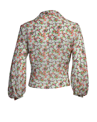 1950s Lola Blouse - Beautyberry Georgette