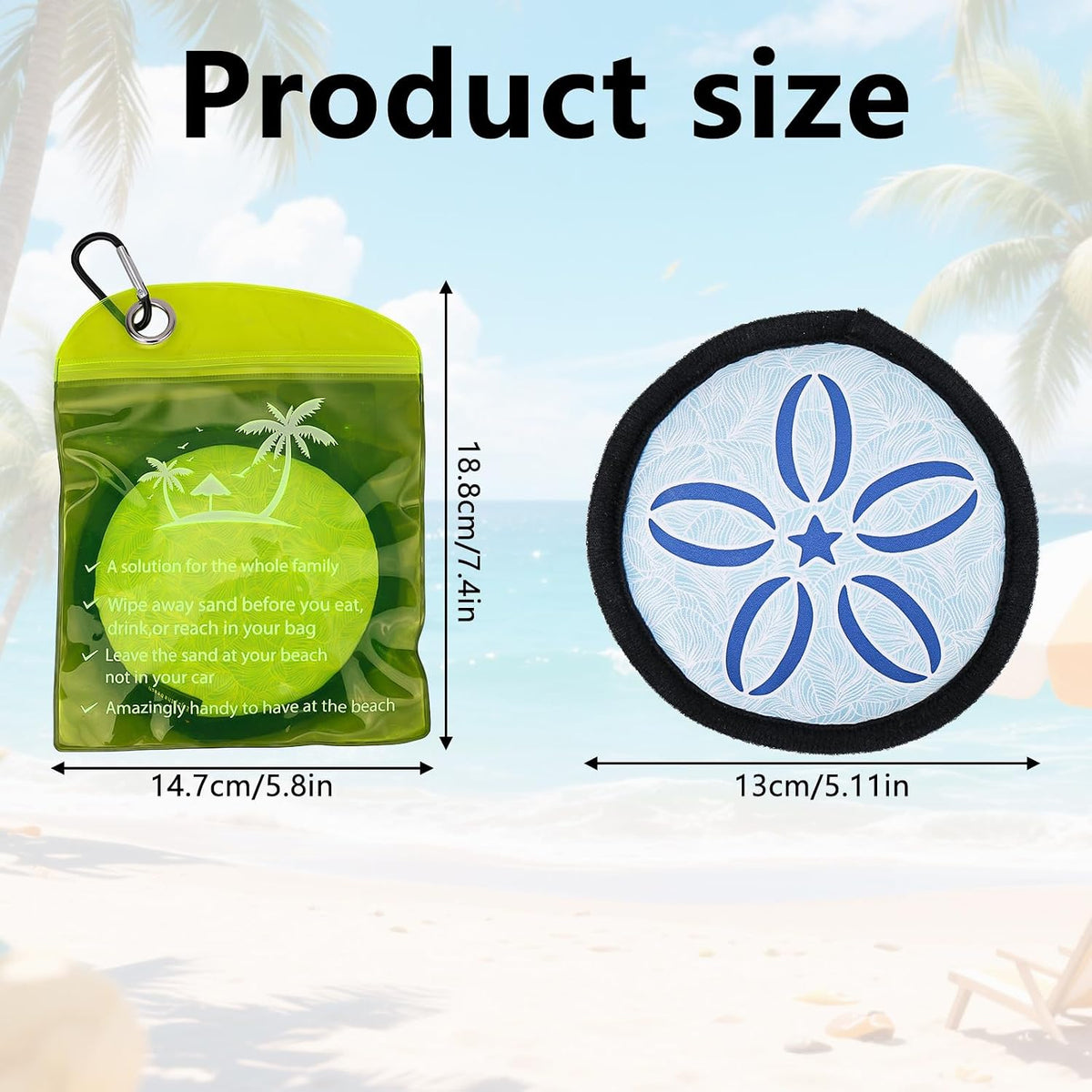 üèñÔ∏èBeach Sand Remover Powder Bag ‚Äì Talc-Free Natural Beach Essential