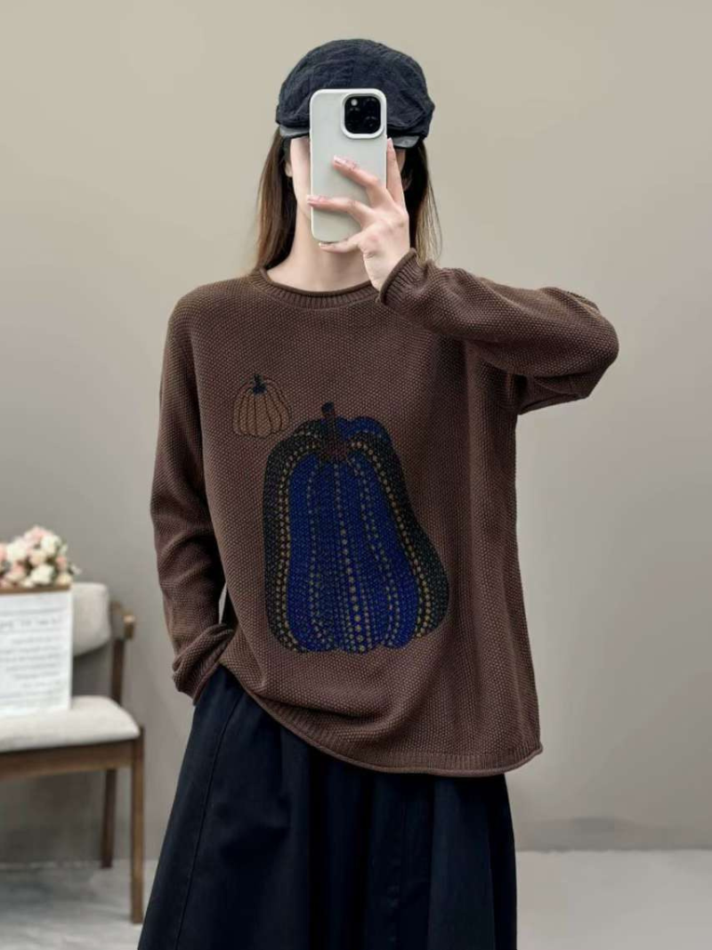 Women's Classic Everyday Wear T-Shirt  Crew Neck Sweater