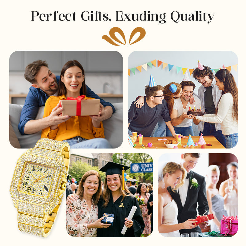 ‚ú®Luxury Square Rhinestone Watch ‚Äì Elegant Sparkle for Every Occasion‚ú®