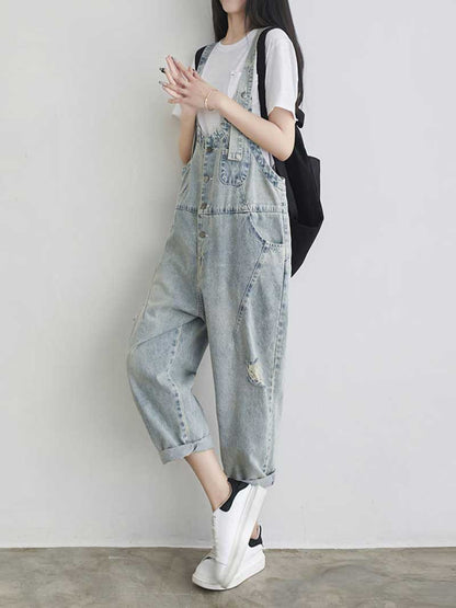 Denim Ripprd Overalls for Women - Stylish & Comfy | Eva Trends