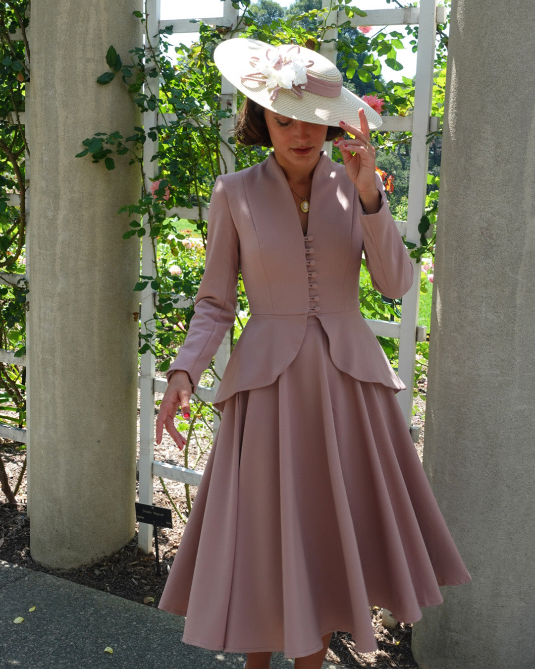 1950s Lilian Jacket - Blush