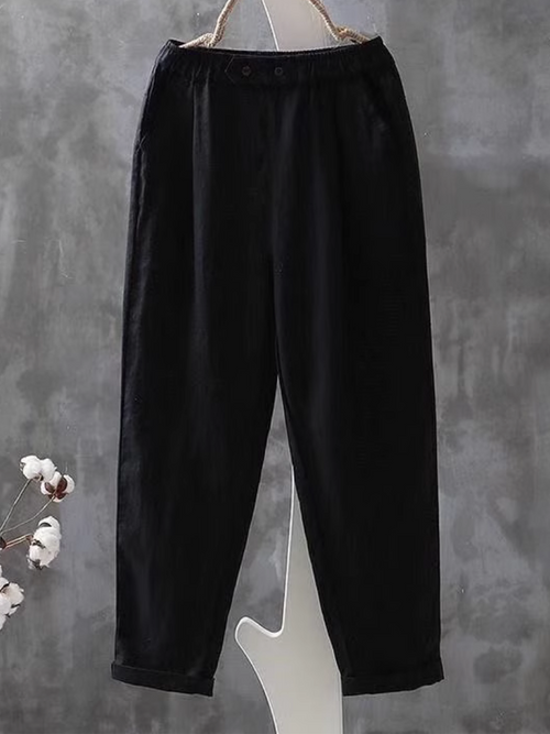 Women's Summer Linen Harem Pants thin Loose Casual Pants Bottom