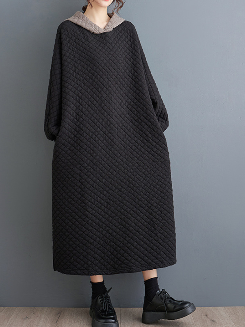 Stylish Women's A Line Hooded Dress | Eva Trends