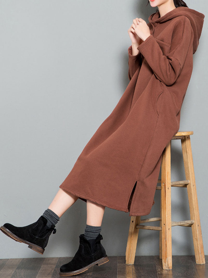 Chic Hooded Sweater Dress for Women | Eva Trends