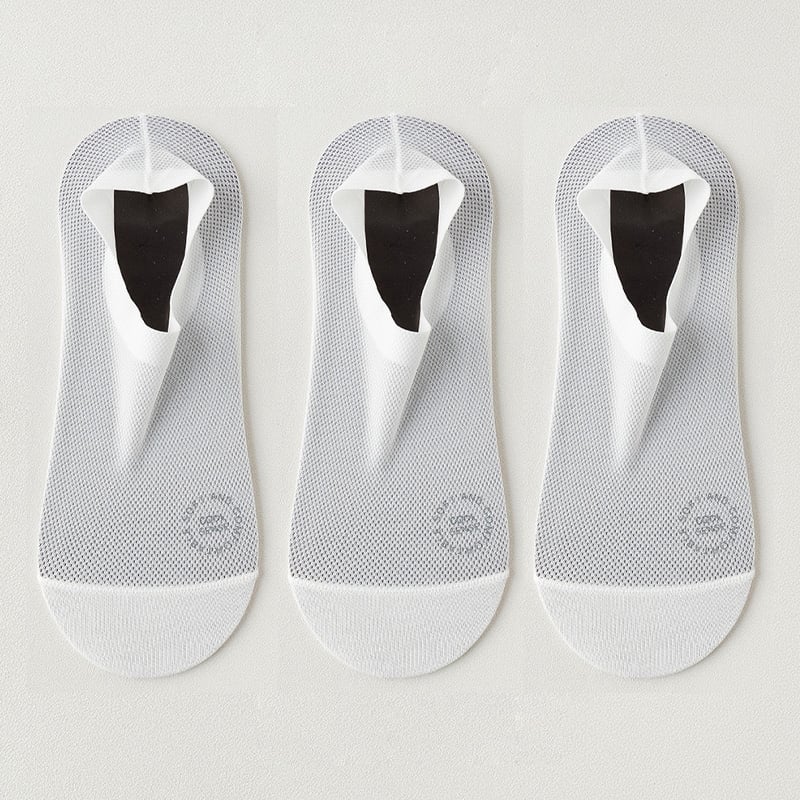 üß¶3-Pair Invisible Grip Socks Pack üß¶Breathable | Low-Cut | Anti-Slip | Sweat-Absorbing