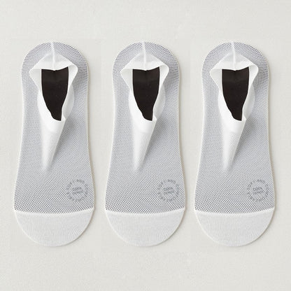 üß¶3-Pair Invisible Grip Socks Pack üß¶Breathable | Low-Cut | Anti-Slip | Sweat-Absorbing