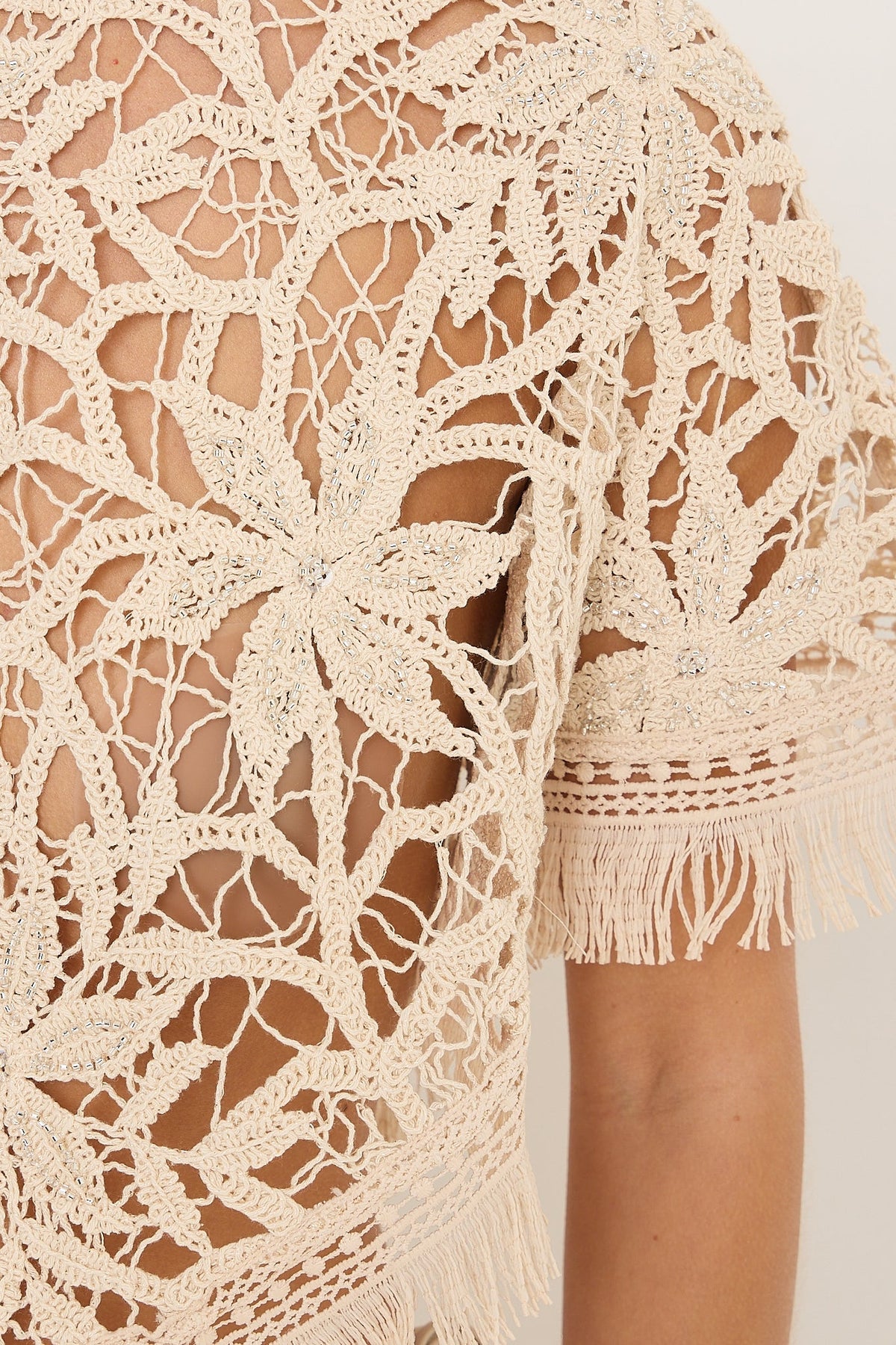 Krissy Crochet Top | Beige