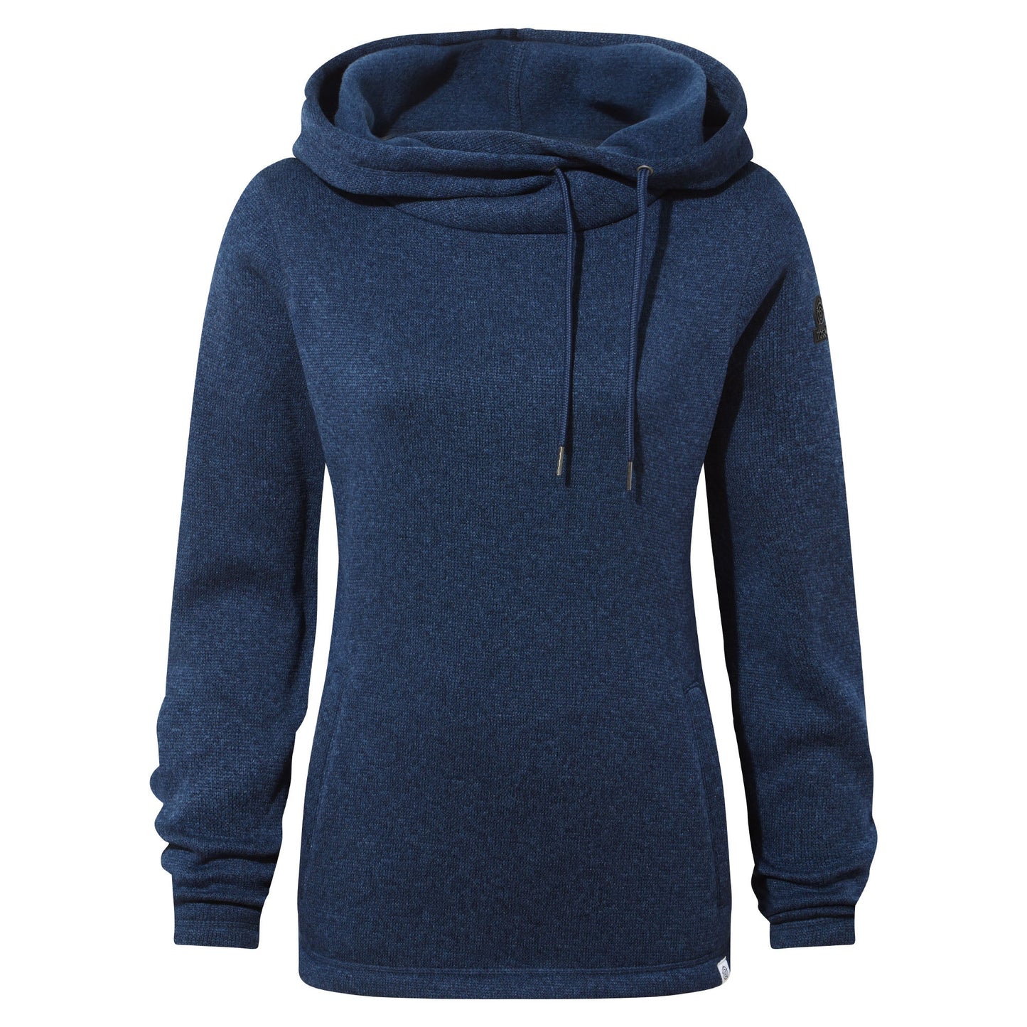 Acer Womens Oversized Supersoft Knitlook Fleece Hoody - Starry Night Marl