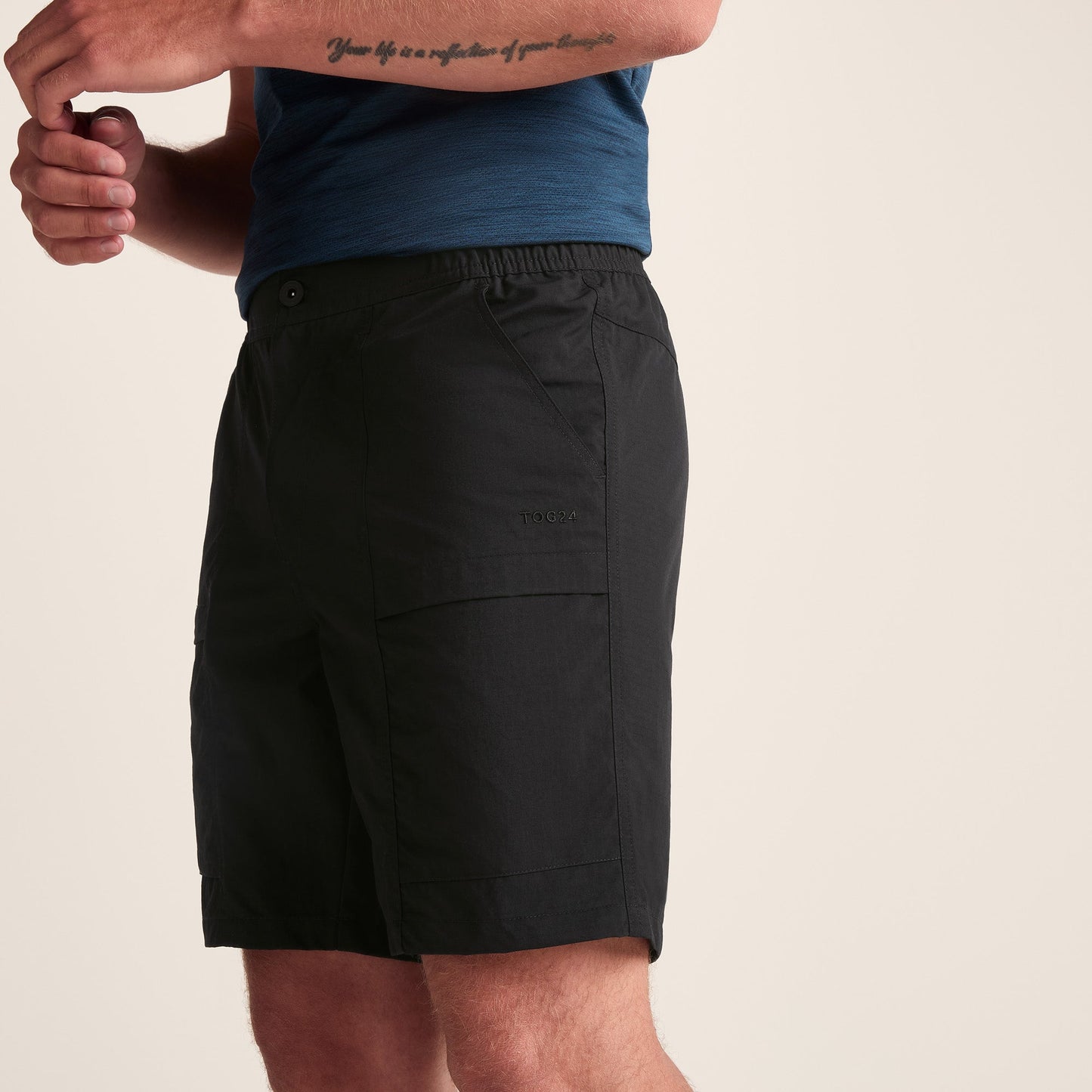 Activate Mens Performance Ripstop Shorts - Black