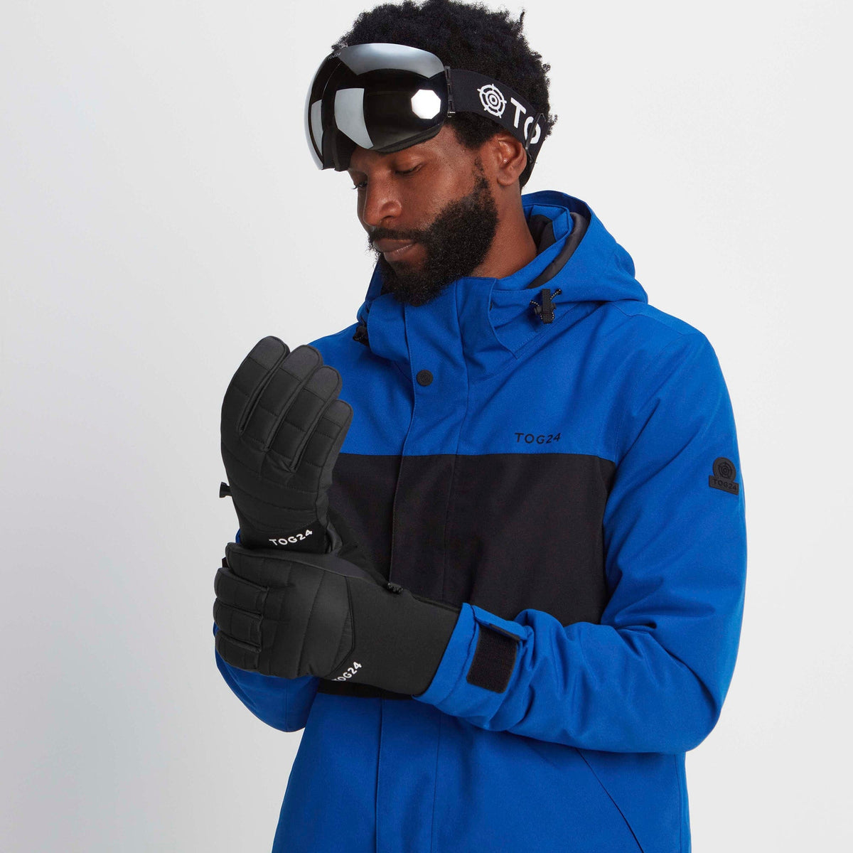 Adventure Waterproof Insulated Ski Gloves - Black