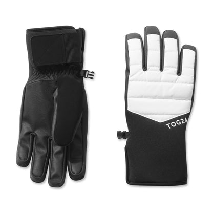 Adventure Waterproof Insulated Ski Gloves - Optic White