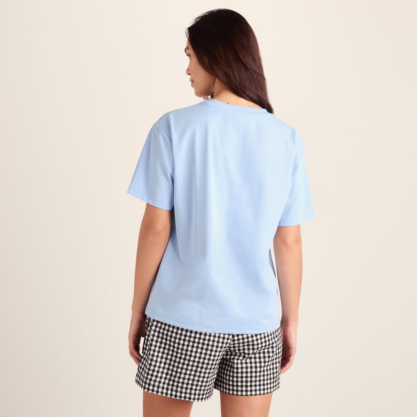 Agnes Womens Relaxed Fit Supersoft Premium T-Shirt - Ash Blue