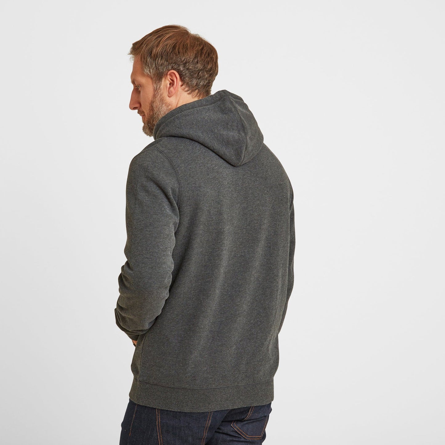 Alden Mens Supersoft Hoody - Dark Grey Marl