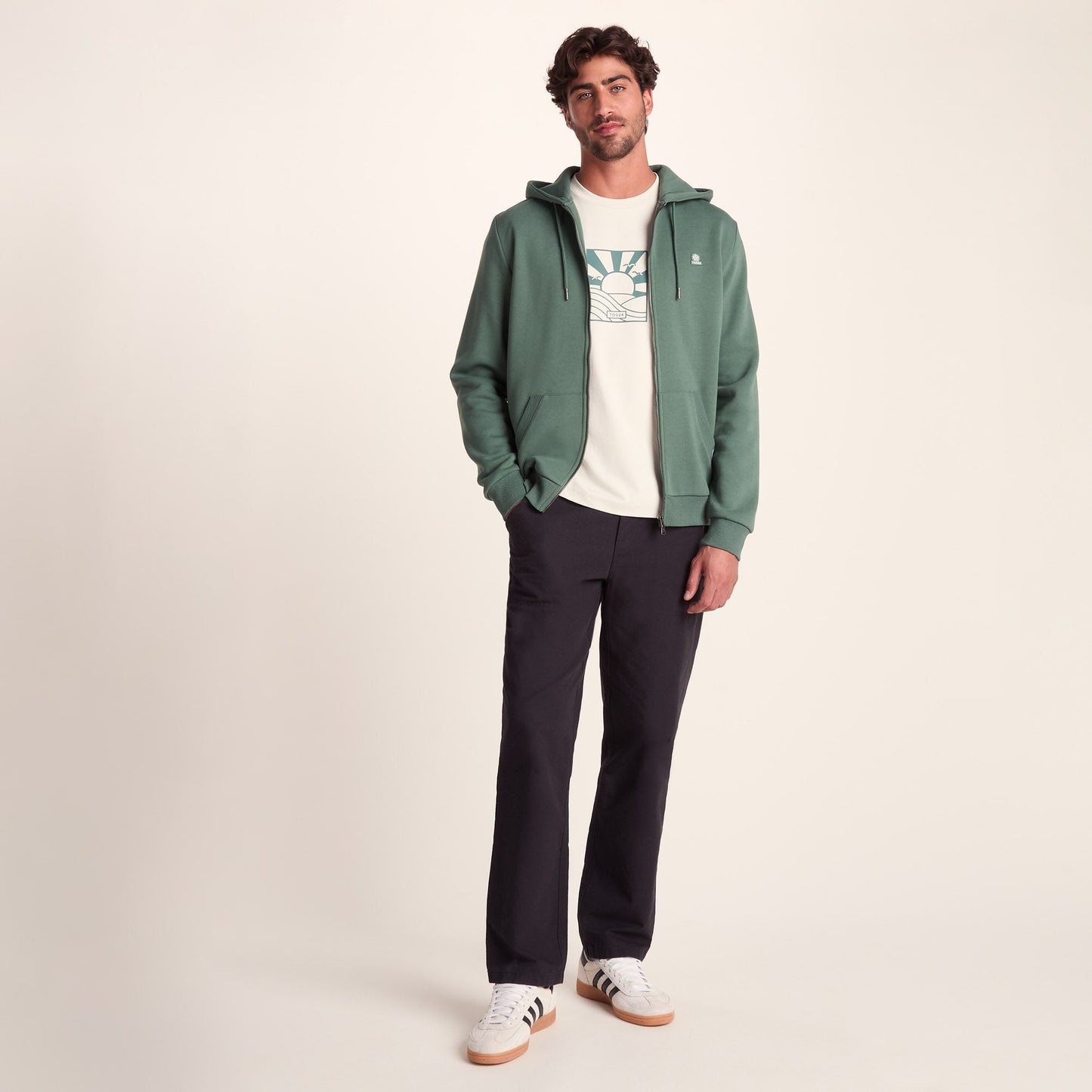 Alden Mens Supersoft Hoody - Light Forest