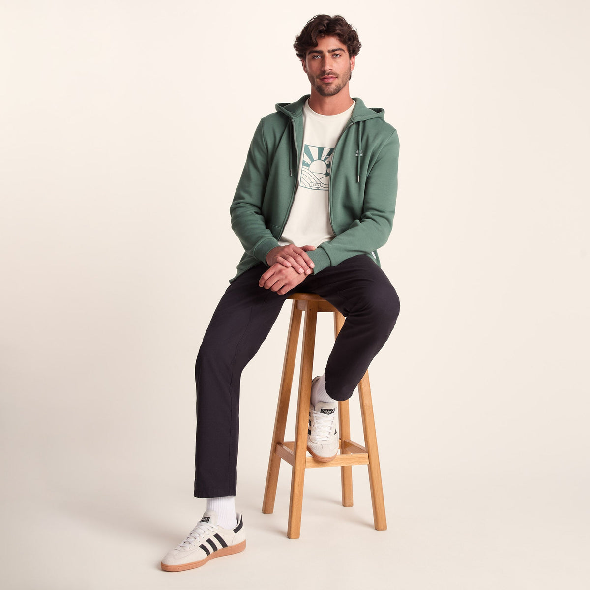Alden Mens Supersoft Hoody - Light Forest