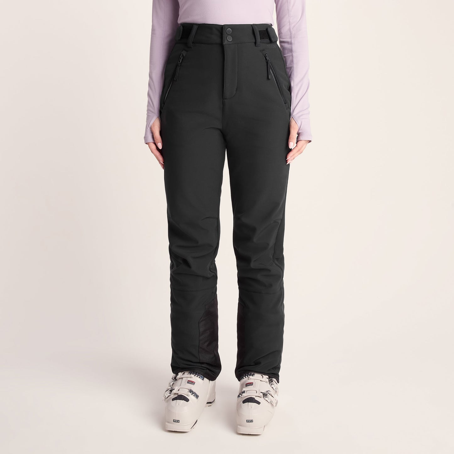 Annecy Womens Softshell Salopettes - Black