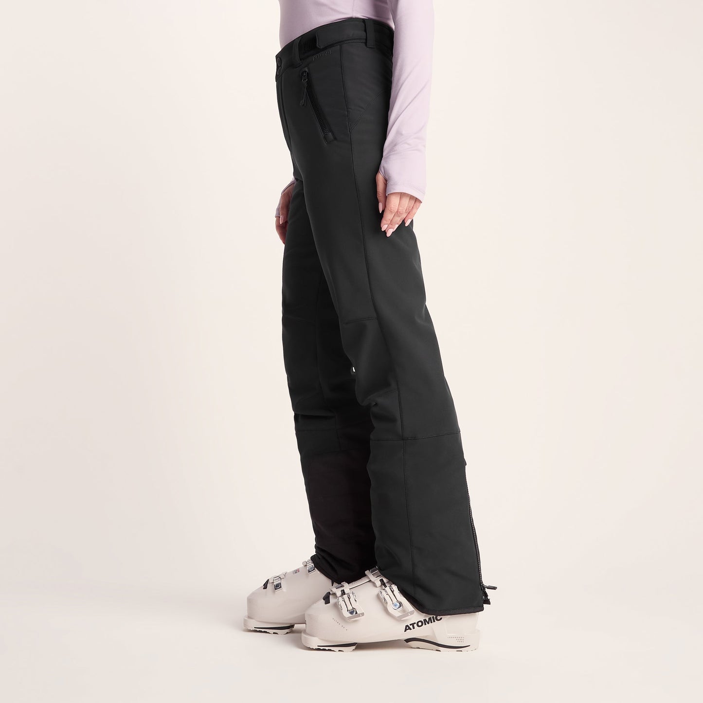 Annecy Womens Softshell Salopettes - Black