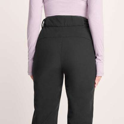 Annecy Womens Softshell Salopettes - Black