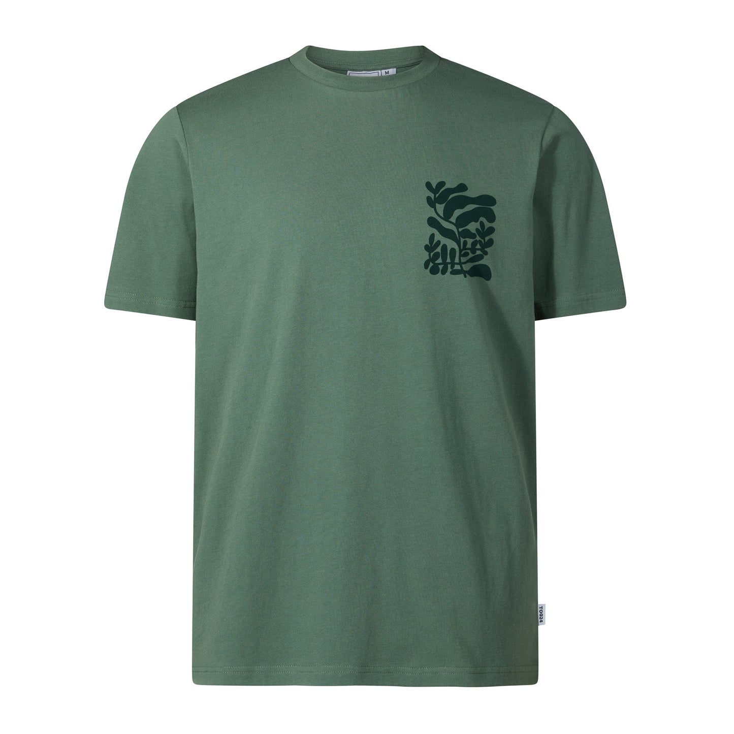 Botanical Mens Relaxed Fit Supersoft T-shirt - Light Forest