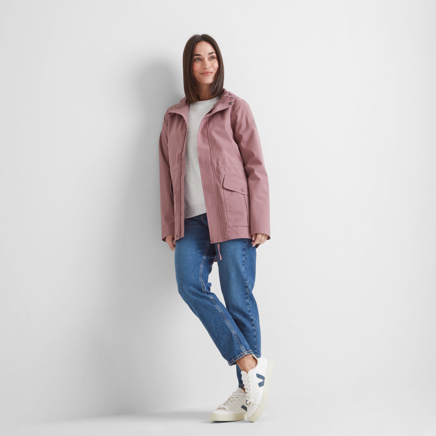 Burradon Womens Waterproof Jacket - Mauve