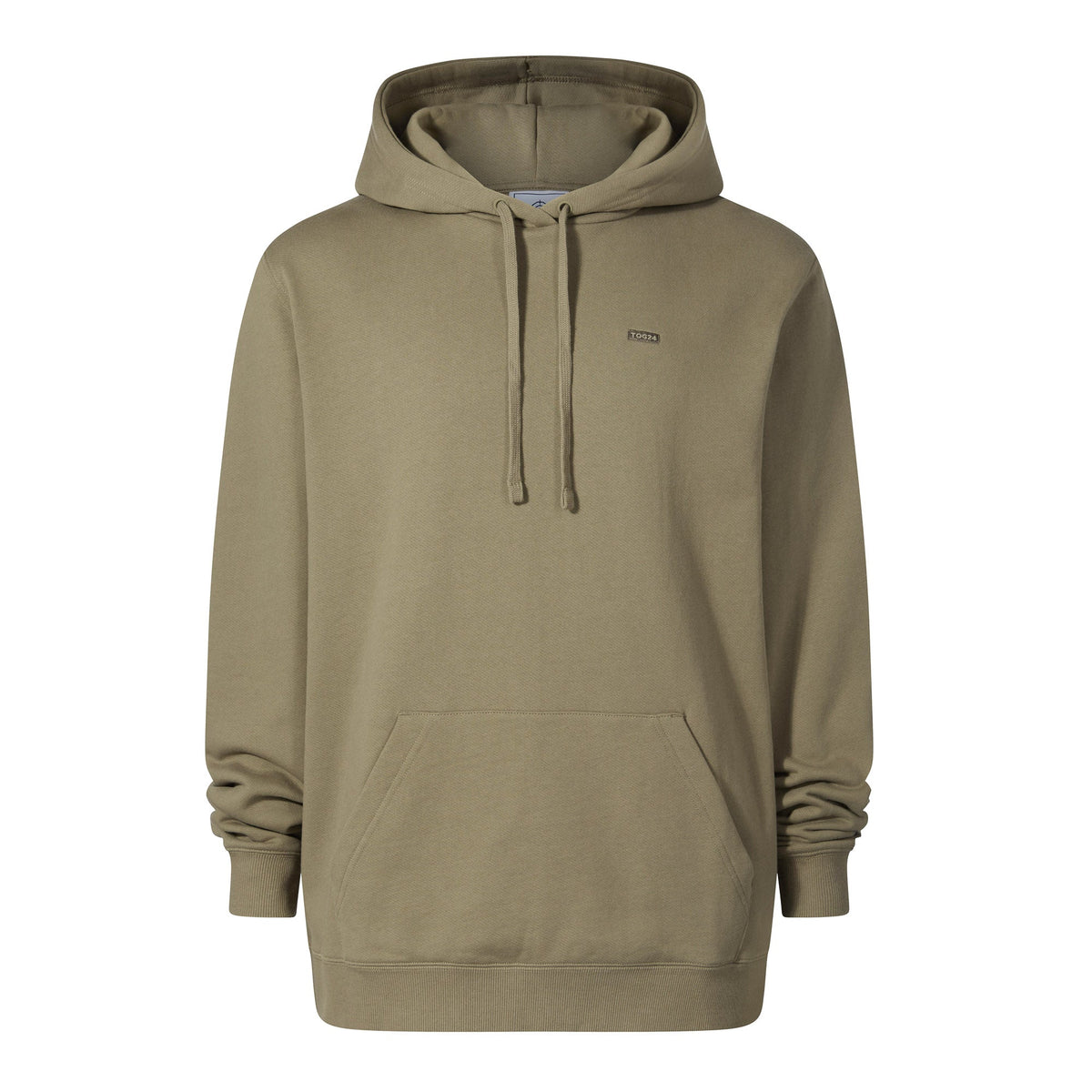 Carlton Mens Oversized Heavyweight 100% Cotton Hoody - Mushroom