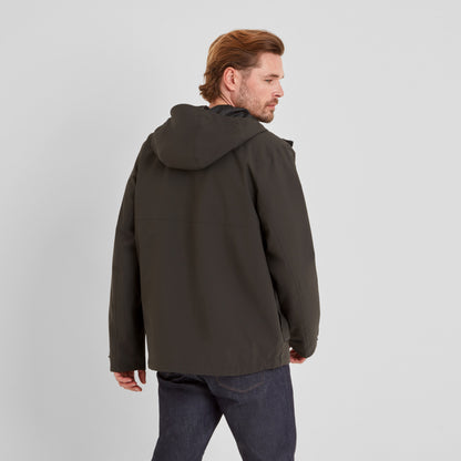 Cason Mens Waterproof Jacket - Washed Black