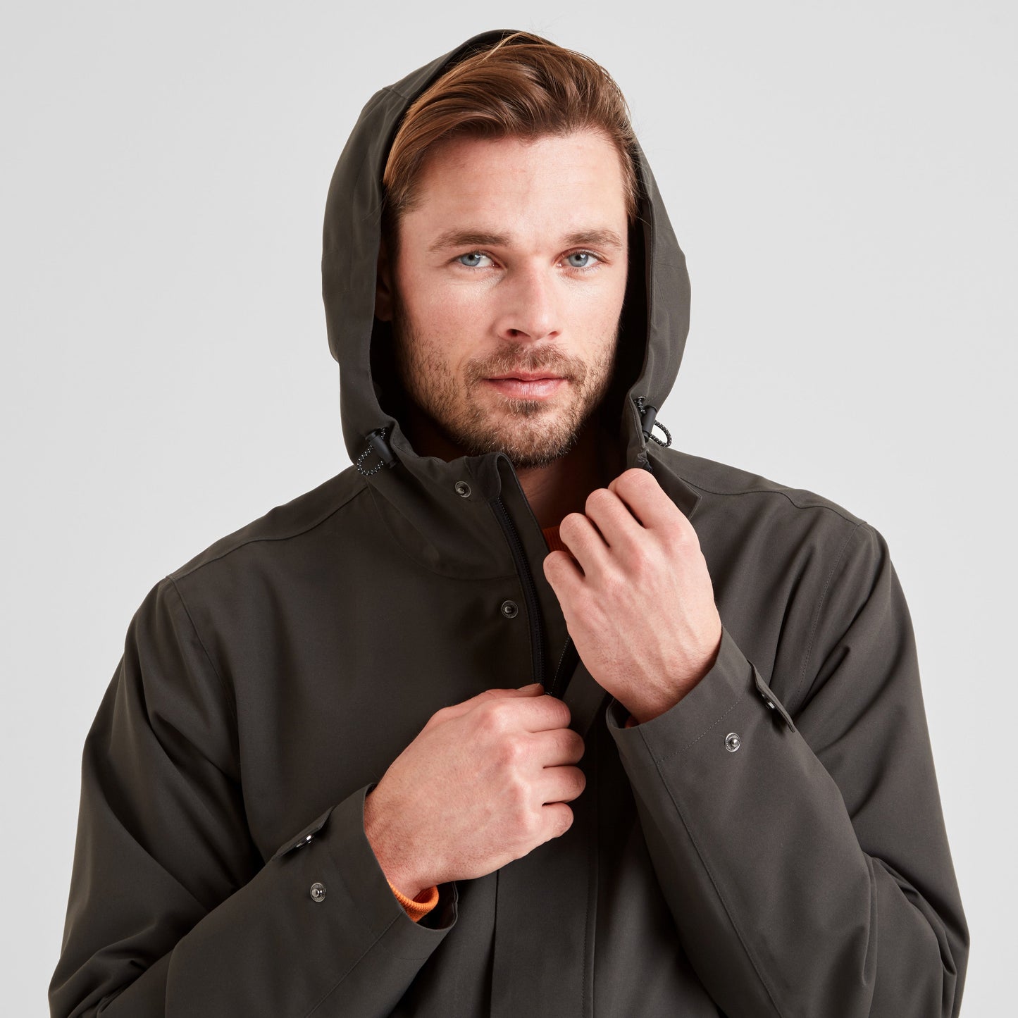 Cason Mens Waterproof Jacket - Washed Black