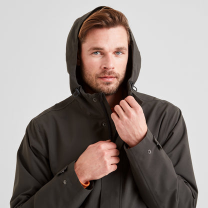 Cason Mens Waterproof Jacket - Washed Black