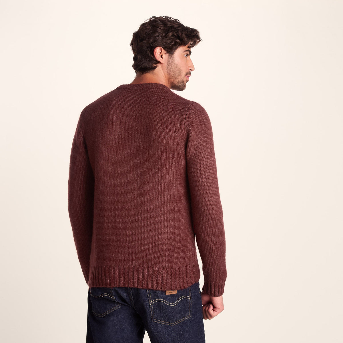 Cicero Mens Knitted Jumper - Port Marl
