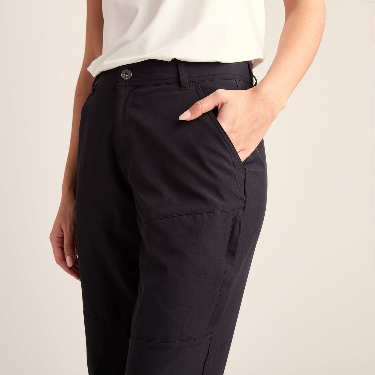 Denver Womens Walking Trousers Long - Black