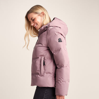 Dina Womens Shower Resistant Insulated Jacket - Mauve