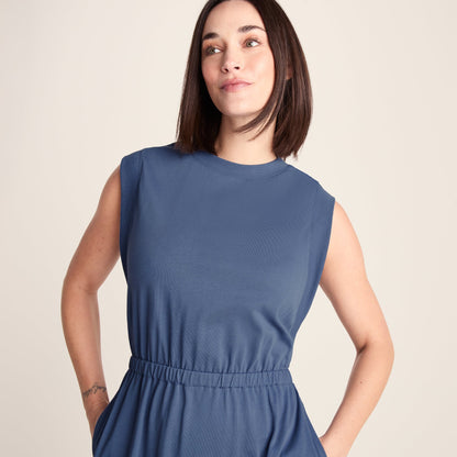 Ebony Womens Supersoft Dress - Smokey Blue