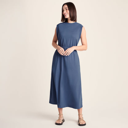 Ebony Womens Supersoft Dress - Smokey Blue