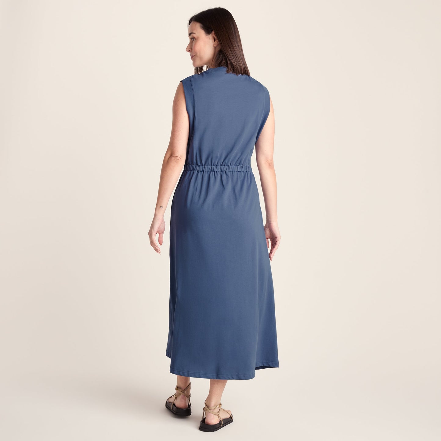 Ebony Womens Supersoft Dress - Smokey Blue