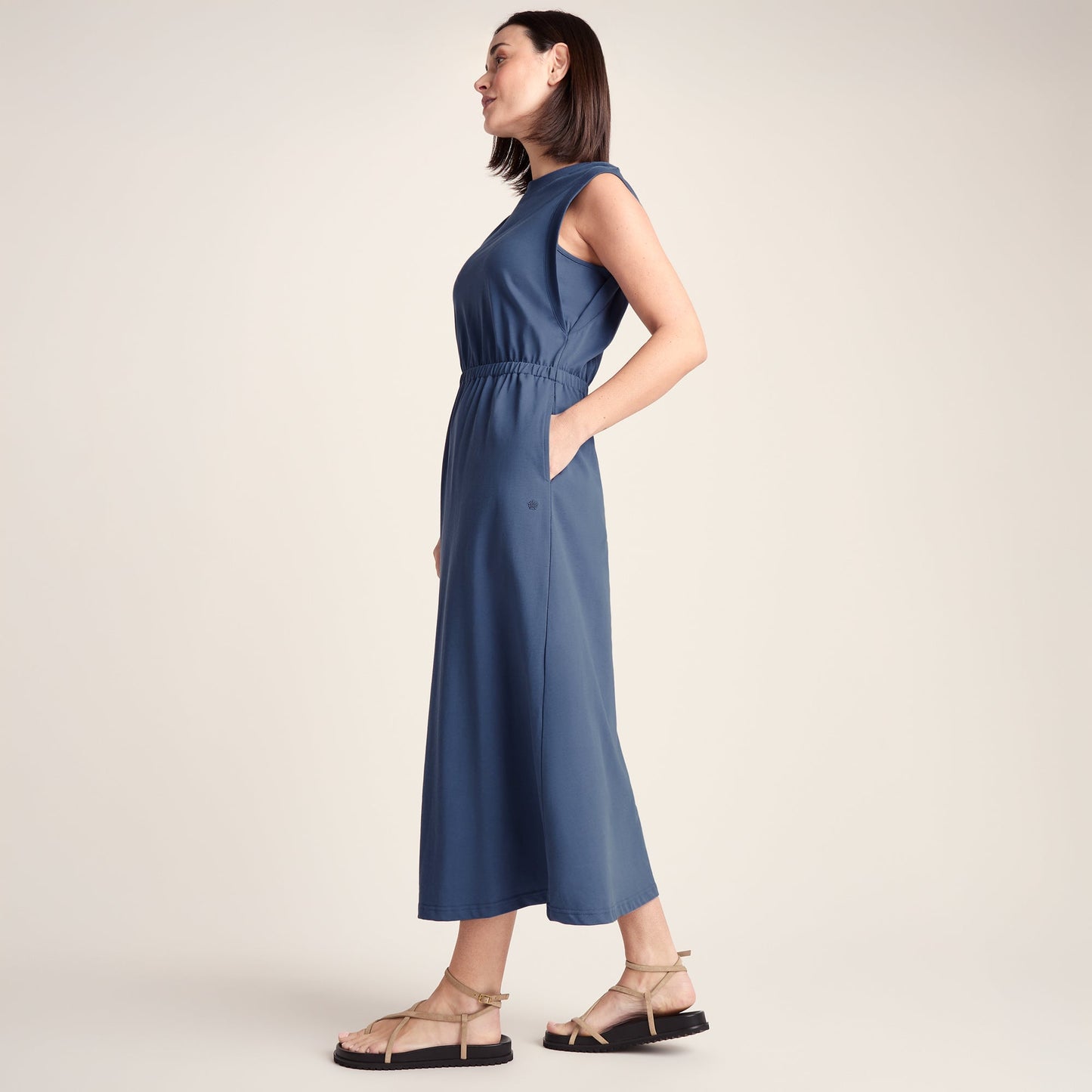 Ebony Womens Supersoft Dress - Smokey Blue