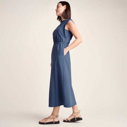Ebony Womens Supersoft Dress - Smokey Blue
