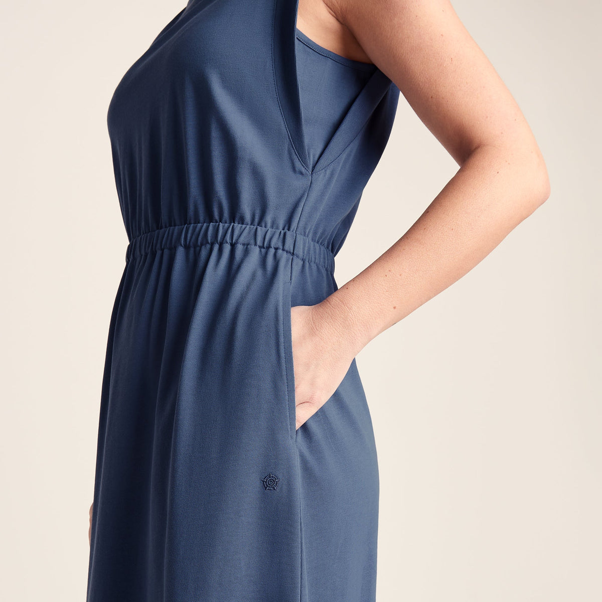 Ebony Womens Supersoft Dress - Smokey Blue