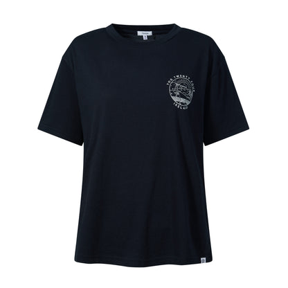 Emerald Isle Womens 100% Cotton Relaxed Fit T-Shirt - Dark Indigo