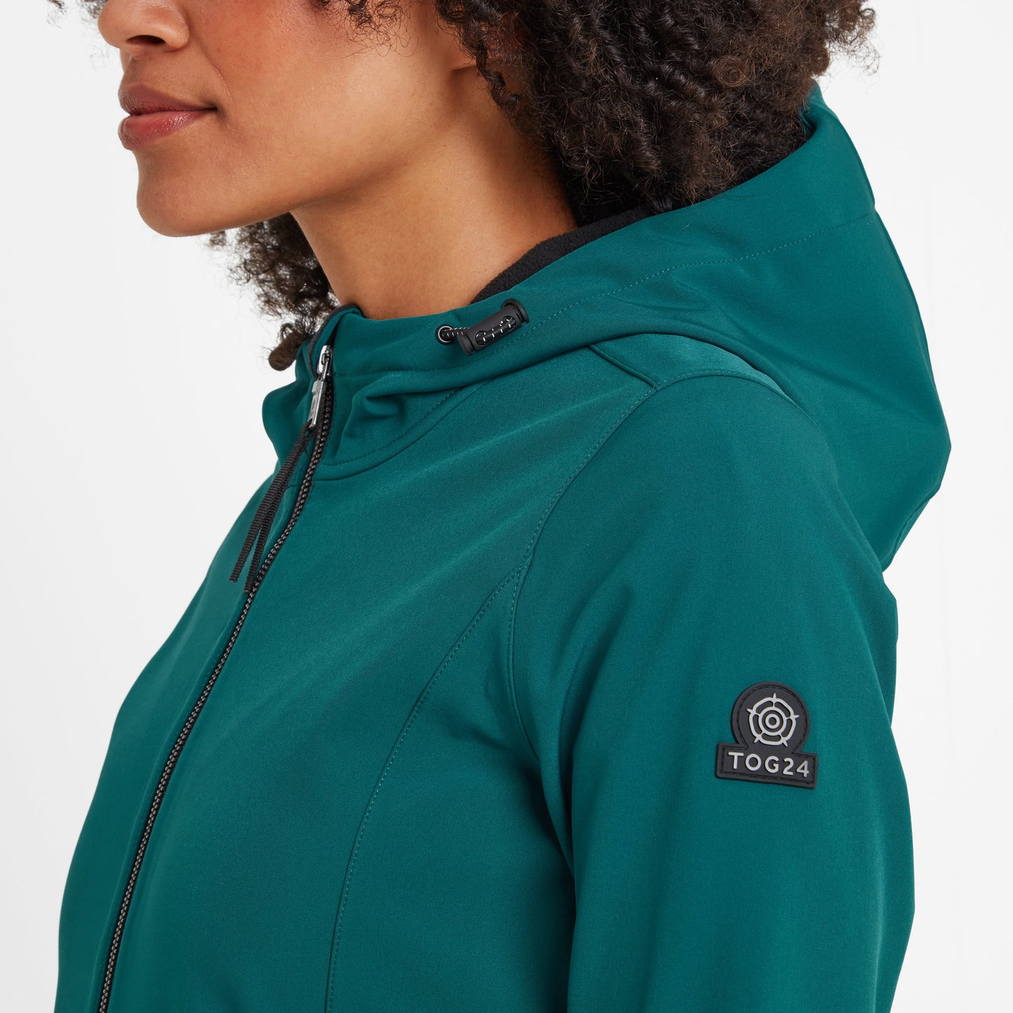 Enya Womens Longline Waterproof Softshell Jacket - Deep Teal
