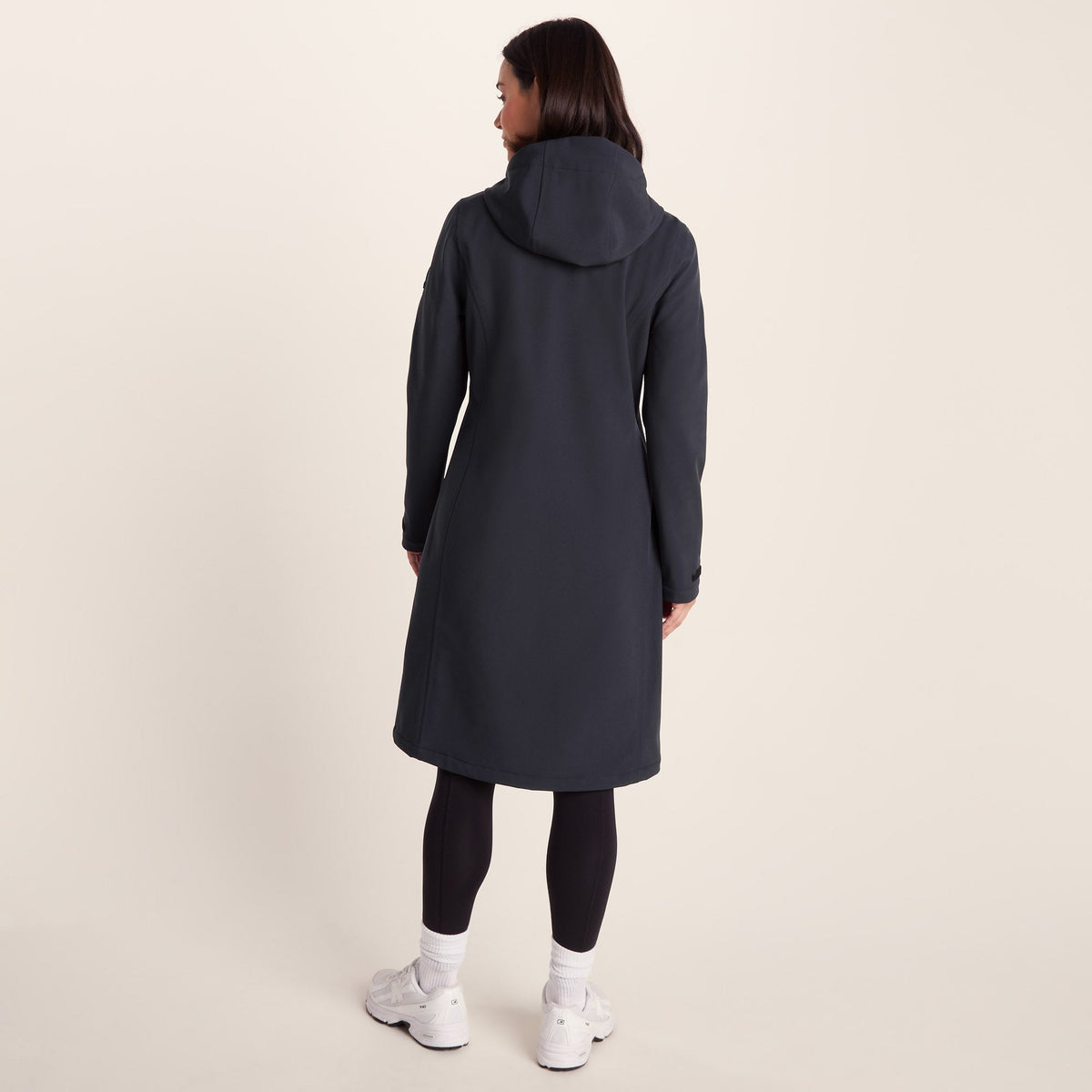 Enya Womens Longline Waterproof Softshell Jacket - Dark Indigo